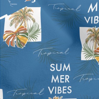 Tropical Rainforest Leaves Micro Fleece