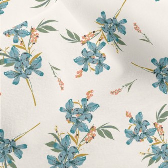 Watercolor Flowers Bouquet Micro Fleece