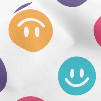 Colorful Upside Down Smiley Fa Micro Fleece