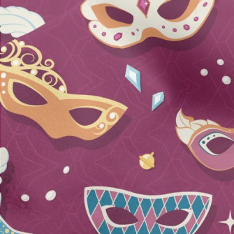 Ornately Decorated Mask Micro Fleece