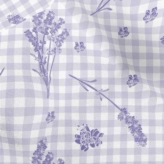 Classic Plaid Lavender Micro Fleece