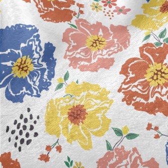 Art Graffiti Flowers Minky