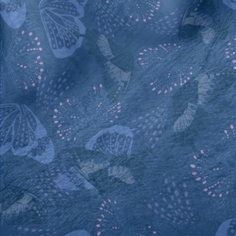 Blue Tears Butterfly Minky