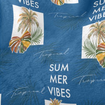 Tropical Rainforest Leaves Minky