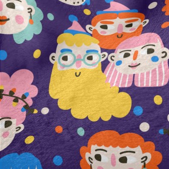 Gorgeous Cartoon Big Head Minky