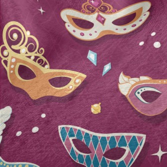 Ornately Decorated Mask Minky