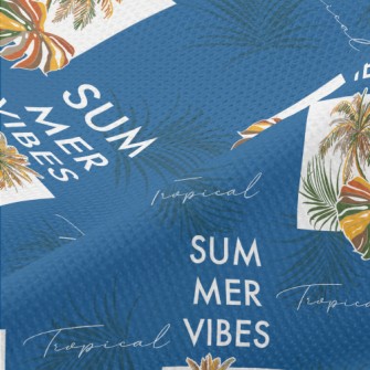 Tropical Rainforest Leaves Piqué