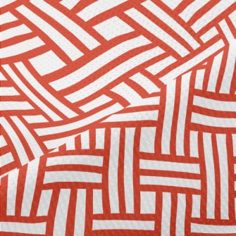 Rectangular Weave Piqué