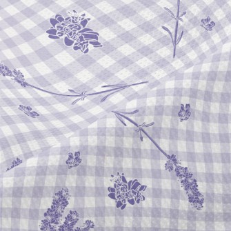 Classic Plaid Lavender Piqué