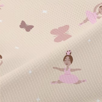 Spinning Jumping Ballet Girl Piqué