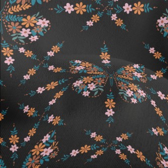 Flowers Make Up Butterflies Lightweight Performance Linen