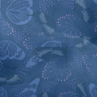 Blue Tears Butterfly Lightweight Performance Linen