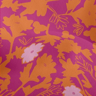 Art Graffiti Flowers Lightweight Performance Linen