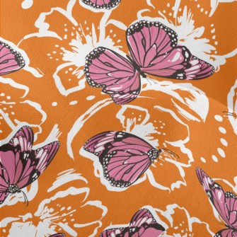Bright Flowers And Pink Butter Lightweight Performance Linen