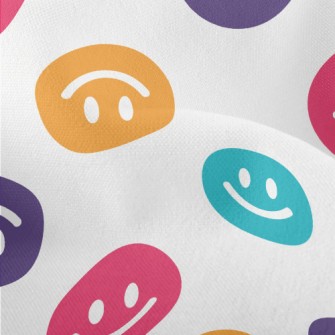 Colorful Upside Down Smiley Fa Lightweight Performance Linen