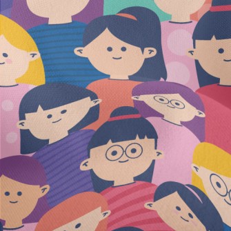 Cute Cartoon Characters Lightweight Performance Linen