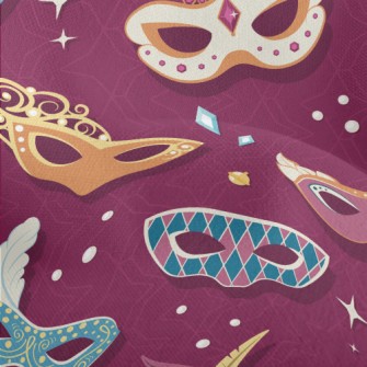 Ornately Decorated Mask Lightweight Performance Linen