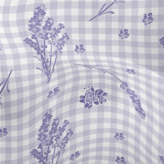 Classic Plaid Lavender Lightweight Performance Linen