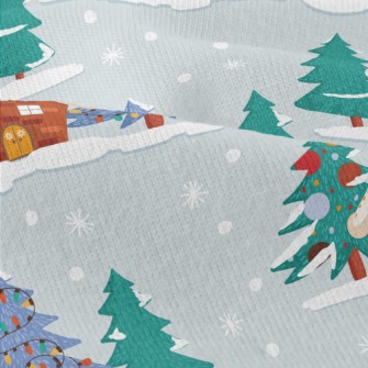 Christmas Snow House Modern Jersey