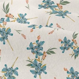 Watercolor Flowers Bouquet Modern Jersey