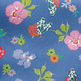 Special Spotted Butterfly Jersey Backed Fleece