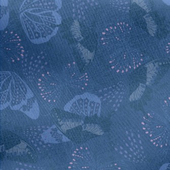Blue Tears Butterfly Jersey Backed Fleece
