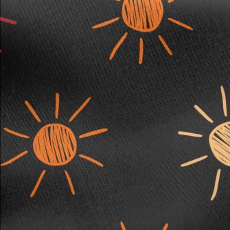 Graffiti Dazzling Sun Jersey Backed Fleece