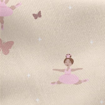 Spinning Jumping Ballet Girl Jersey Backed Fleece