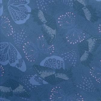 Blue Tears Butterfly Pongee