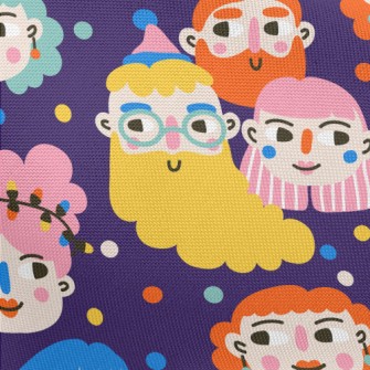 Gorgeous Cartoon Big Head Pongee