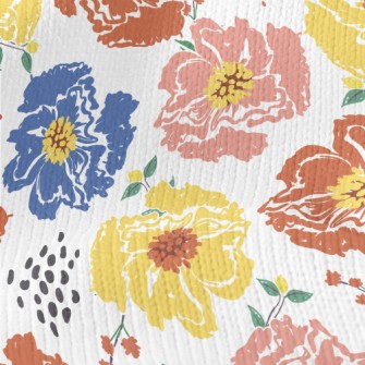 Art Graffiti Flowers Stretch Jersey