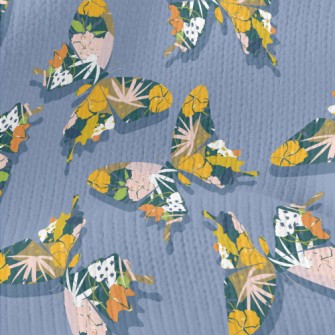 Flowers Wings Butterfly Stretch Jersey