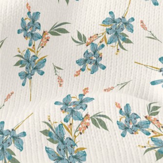 Watercolor Flowers Bouquet Stretch Jersey