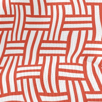 Rectangular Weave Stretch Jersey
