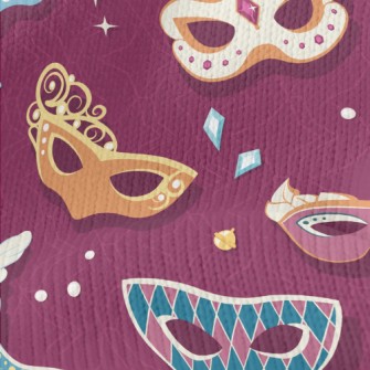 Ornately Decorated Mask Stretch Jersey