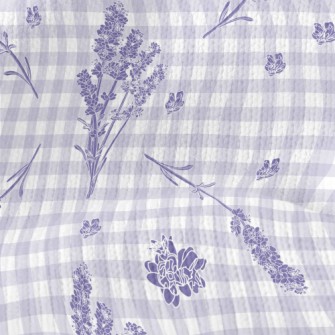 Classic Plaid Lavender Stretch Jersey