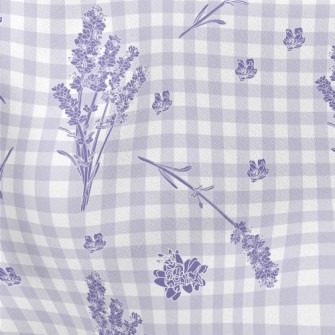 Classic Plaid Lavender Lightweight Cotton Poplin