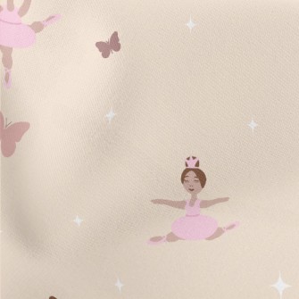 Spinning Jumping Ballet Girl Lightweight Cotton Poplin