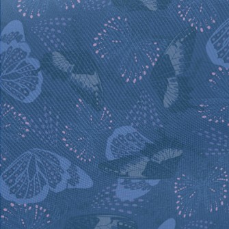 Blue Tears Butterfly Midweight Cotton Poplin