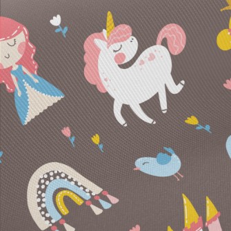 Beautiful Princess Castle Midweight Cotton Poplin