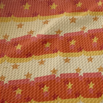 Retro Mottled Stars Birdseye Piqué