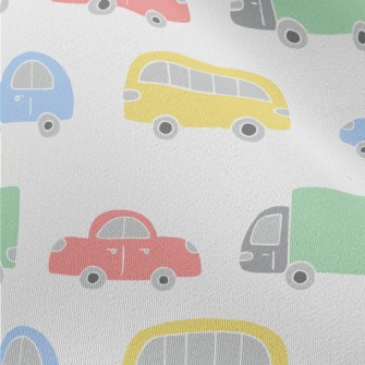 Colorful Cars And Trucks Chiffon