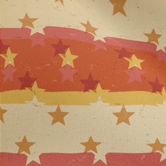 Retro Mottled Stars Chiffon