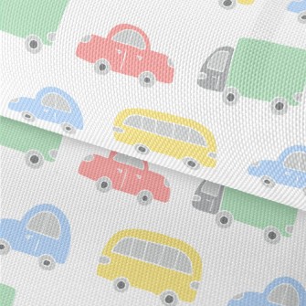 Colorful Cars And Trucks Waterproof Oxford