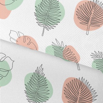 Color Block Tropical Plants Waterproof Oxford