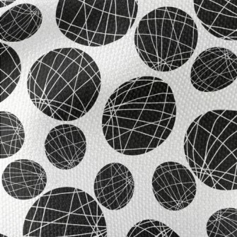 Staggered Lines And Dots Waterproof Canvas