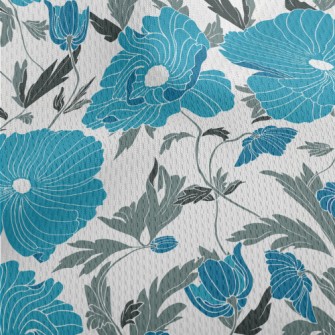 Cool Big Flowers Athletic Mesh Flat Back