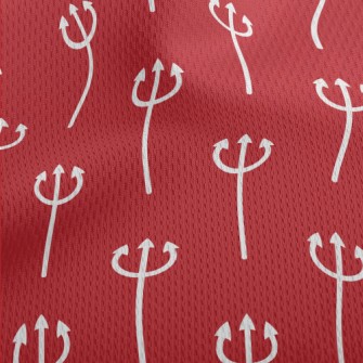 Devil's Trident Athletic Mesh Flat Back