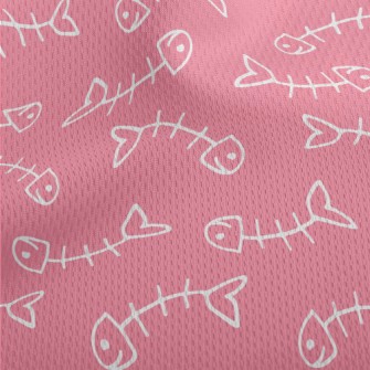 Leftover Fish Bones Athletic Mesh Flat Back