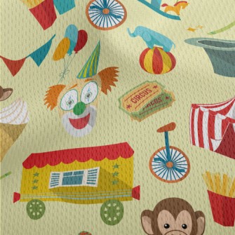 Clown Fun Park Athletic Mesh Flat Back